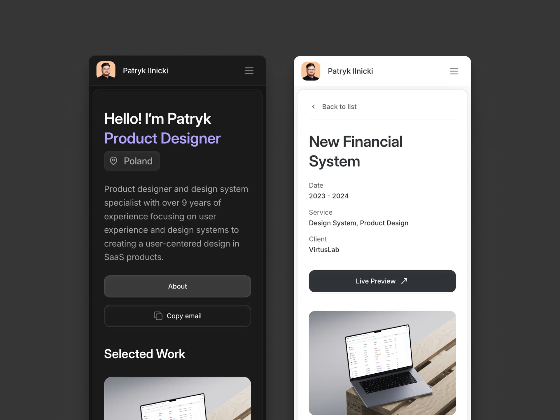 Easyfolio Portifolio Template 1